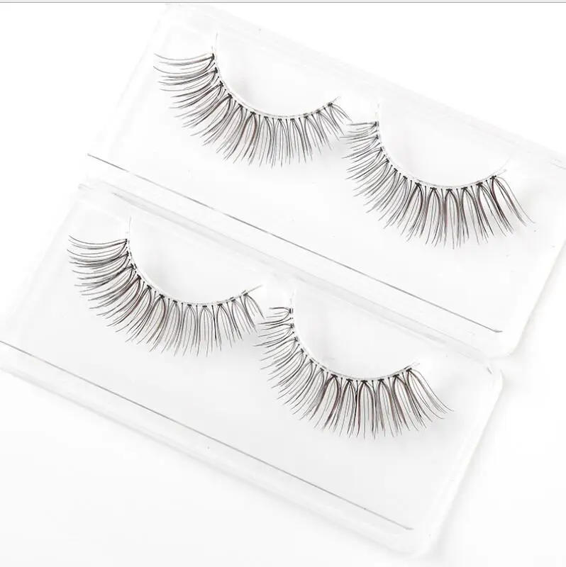 Pure hand-grinding false eyelashes black and brown two pairs B02 imported fiber transparent fish silk stalk cross eyelashes
Pure hand-grinding false eyelashes black and brown two pairs B02 imported fiber transparent fish silk stalk cross eyelashes