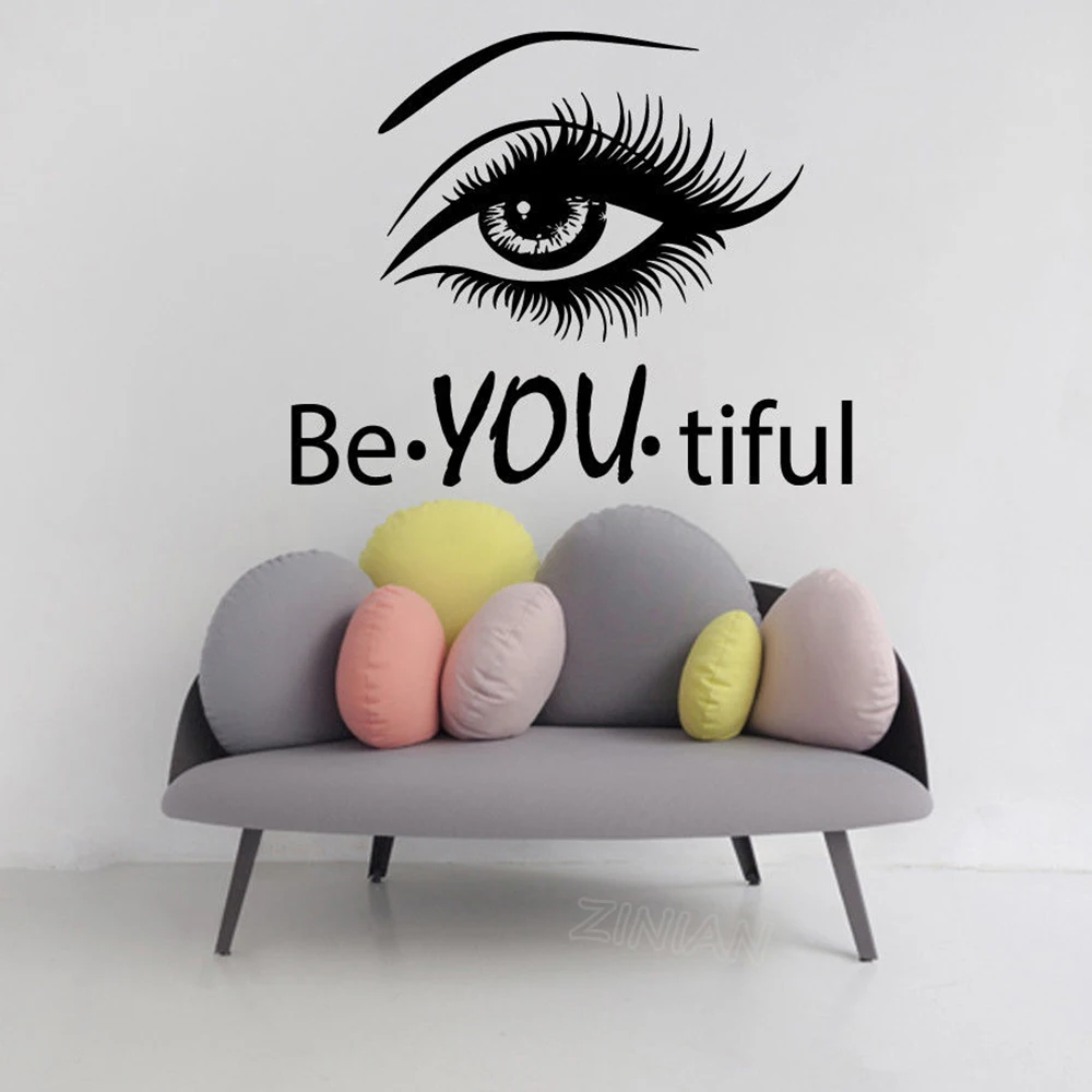 Eye Eyelashes Wall Decal Art Vinyl Home Wall Decor Beautiful Large Lashes Eyebrows Wallpaper Diy Removable Wall Sticker Z629
Eye Eyelashes Wall Decal Art Vinyl Home Wall Decor Beautiful Large Lashes Eyebrows Wallpaper Diy Removable Wall Sticker Z629