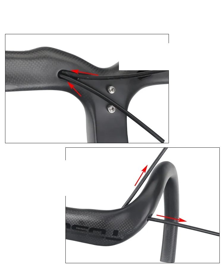 TOSEEK Full 3k Carbon Fibre Bike Bent Bar Road Bicycles Integrated Handlebar Stem Matte Black Red Glossy Logo 370g
TOSEEK Full 3k Carbon Fibre Bike Bent Bar Road Bicycles Integrated Handlebar Stem Matte Black Red Glossy Logo 370g