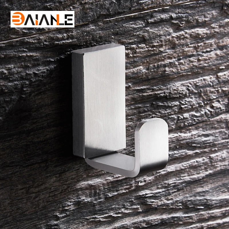 BAIANLE Stainless Steel Brushed Nickel Robe Hooks Coat Clothes Hooks Towel Hanger Bathroom Accessories
BAIANLE Stainless Steel Brushed Nickel Robe Hooks Coat Clothes Hooks Towel Hanger Bathroom Accessories