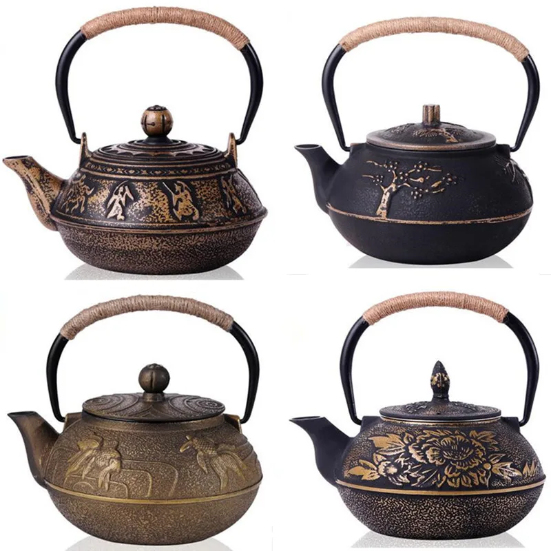 New Japanese Cast Iron Teapot Uncoated Kung Fu Tea Pot With Filter Handpainted Kettle Tetera De Hierro Fundido Drinkware 6 Style
New Japanese Cast Iron Teapot Uncoated Kung Fu Tea Pot With Filter Handpainted Kettle Tetera De Hierro Fundido Drinkware 6 Style