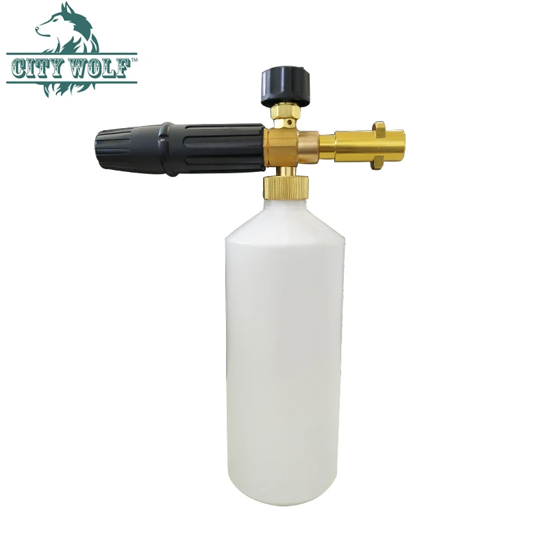 City Wolf car washer snow foam lance soap bottle foam nozzle for Karcher K series high pressure washer
City Wolf car washer snow foam lance soap bottle foam nozzle for Karcher K series high pressure washer