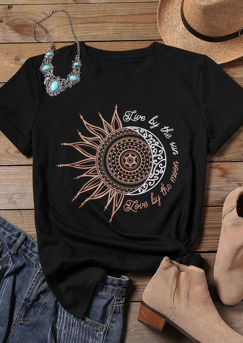 2019 Femme T shirt Casual Tops Tee Vintage Womens T shirt Tops Tee Women New Black T-shirt Female Print O-Neck Tees Fashion
2019 Femme T shirt Casual Tops Tee Vintage Womens T shirt Tops Tee Women New Black T-shirt Female Print O-Neck Tees Fashion