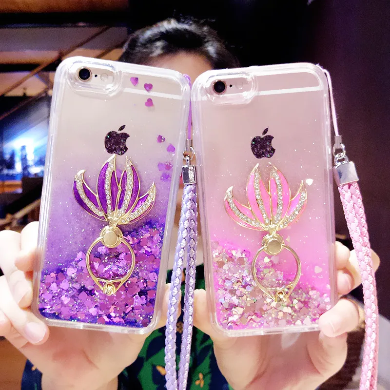 Для iPhone 6 S Plus 7 8 X XS MAX XR цветная жидкость зыбучий песок чехол для телефона Русалка