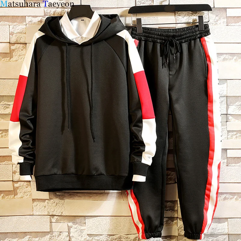 Tracksuit Men Quality Spring Men Sporting Hooded Hoodie + Pants Men's Sets Set Jogger Track Suit For Men Clothes 2019
Tracksuit Men Quality Spring Men Sporting Hooded Hoodie + Pants Men's Sets Set Jogger Track Suit For Men Clothes 2019