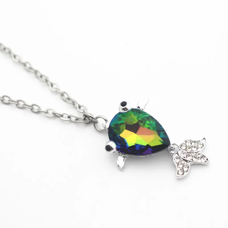 2pcs/Lot Alloy Colours Crystal Goldfish Necklace Dangle Charms Long Chain 50cm Neck Pendants for Women DIY Jewelry
2pcs/Lot Alloy Colours Crystal Goldfish Necklace Dangle Charms Long Chain 50cm Neck Pendants for Women DIY Jewelry