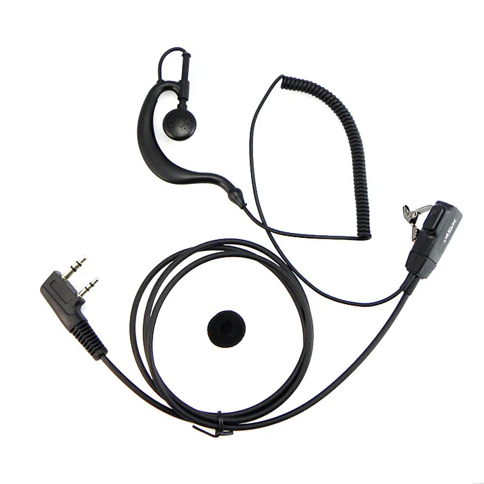 Спиральный провод гарнитура наушники PTT Mic для Kenwood радио Baofeng CB UV 5R BF 888S GT 3 5RA Plus 5X