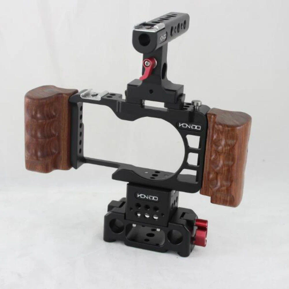 NEW 15mm A6300 Rig Kit Wooden handle handgrip Baseplate Cage Quick Release top handle for SONY A6300 camera handheld rig
NEW 15mm A6300 Rig Kit Wooden handle handgrip Baseplate Cage Quick Release top handle for SONY A6300 camera handheld rig