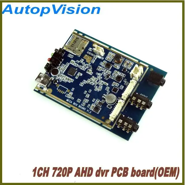 OEM 720P в реальном времени 1CH AHD Мини DVR PCB плата 30fps поддержка 128 ГБ sd карта