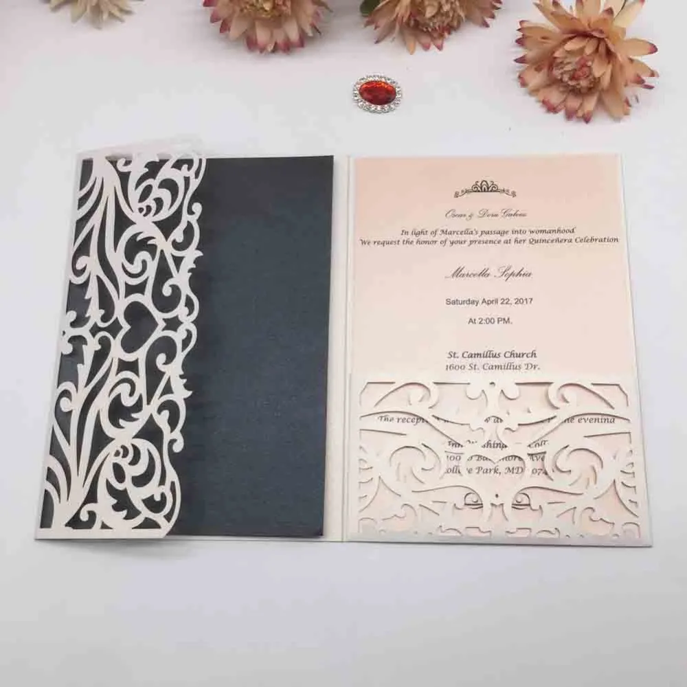 35Pcs/Lot Hotsale Luxurious Pearl paper Wedding Invitations Anniversary Cards Birthday Party Invitations Blessing Greeting Card
35Pcs/Lot Hotsale Luxurious Pearl paper Wedding Invitations Anniversary Cards Birthday Party Invitations Blessing Greeting Card