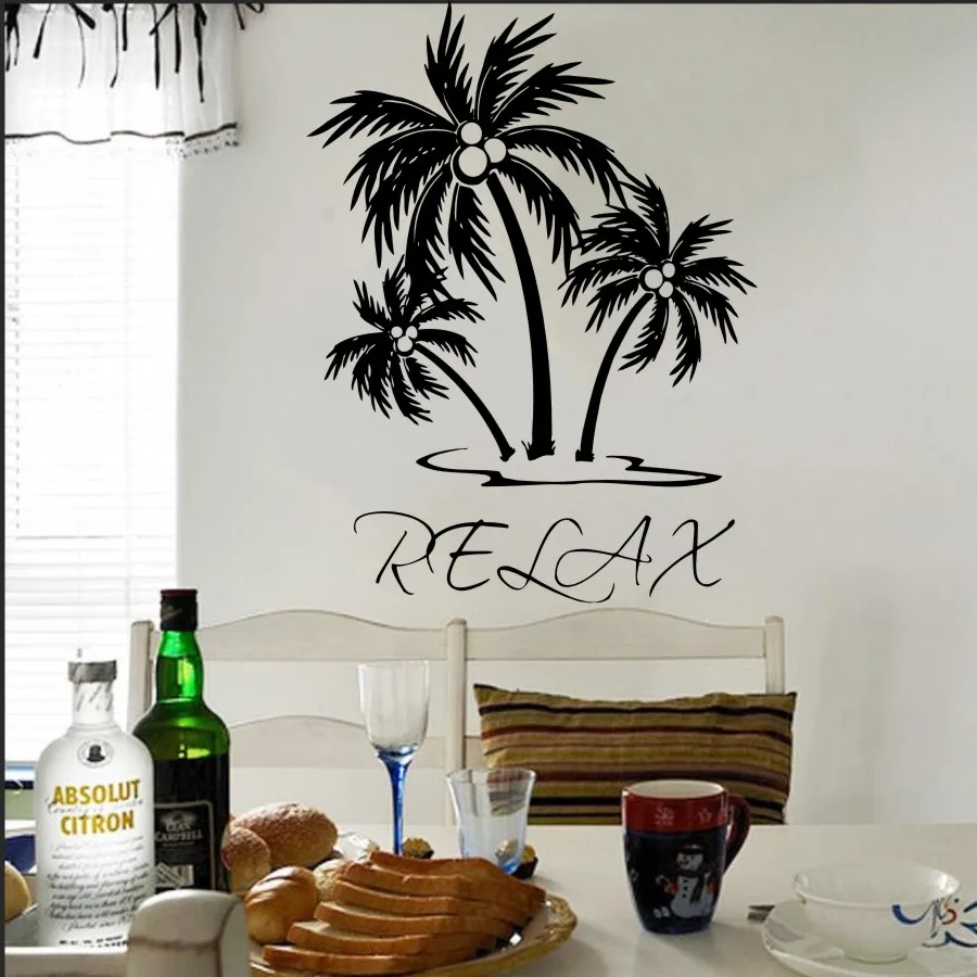 Wall Decal Vinyl Sticker Palm Tree Relax Wall Art Decor Living Room Bedroom House Home Decoration Mural Wallpaper Poster WW-369
Wall Decal Vinyl Sticker Palm Tree Relax Wall Art Decor Living Room Bedroom House Home Decoration Mural Wallpaper Poster WW-369