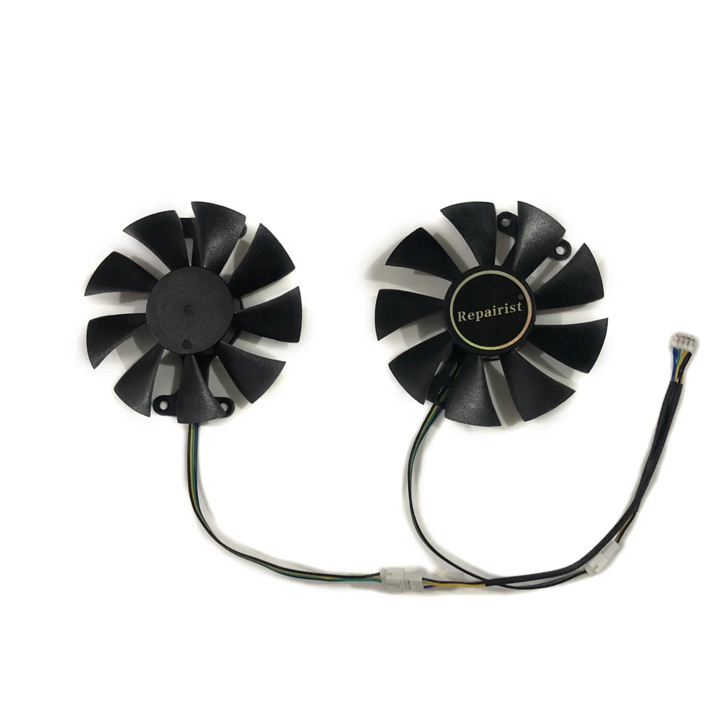 2 шт./компл. Geforce GTX 1050/1050TI охлаждающий вентилятор GPU для ZOTAC GeForce GTX1050 GTX1050Ti X-Gaming OC