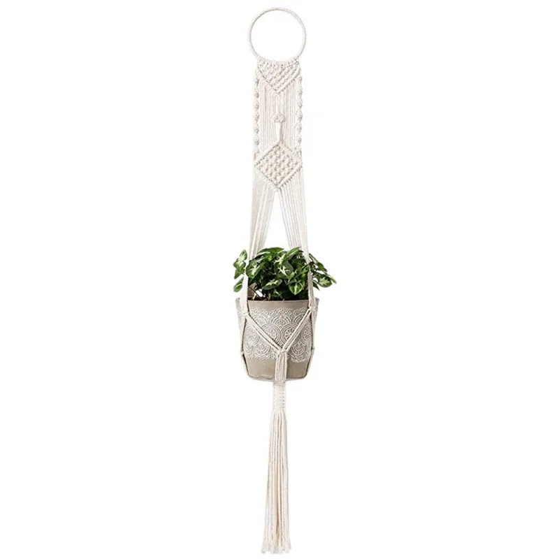 Flower Baskets Garden Decoration Green Plant Hanging Basket Manually Knitted Rope
Flower Baskets Garden Decoration Green Plant Hanging Basket Manually Knitted Rope