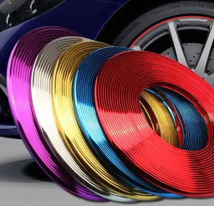 Car Hub Trim Decoration Strip stickers 8m Wheel Hub Bumper Protector Ring Wheel Anti-Collision Strip Tire Edge Styling
Car Hub Trim Decoration Strip stickers 8m Wheel Hub Bumper Protector Ring Wheel Anti-Collision Strip Tire Edge Styling