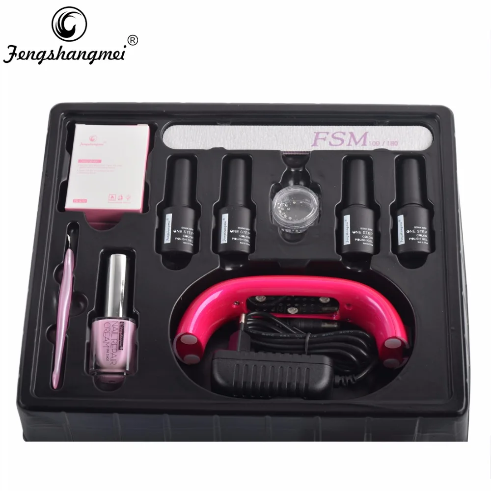Fengshangmei Gel Nail Kit Home Use DIY Gel Polish Manicure Set One Step Gel Polish with Led Lamp
Fengshangmei Gel Nail Kit Home Use DIY Gel Polish Manicure Set One Step Gel Polish with Led Lamp