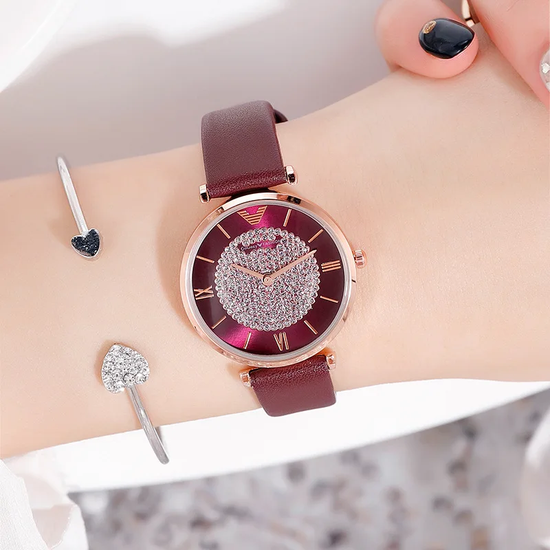 2020 Women Pink Watch Ladies Casual Leather Strap Quartz Wrist Watches Luxury Brand Women's Crystal Fashion Bracelet Clock Gifts
2020 Women Pink Watch Ladies Casual Leather Strap Quartz Wrist Watches Luxury Brand Women's Crystal Fashion Bracelet Clock Gifts
