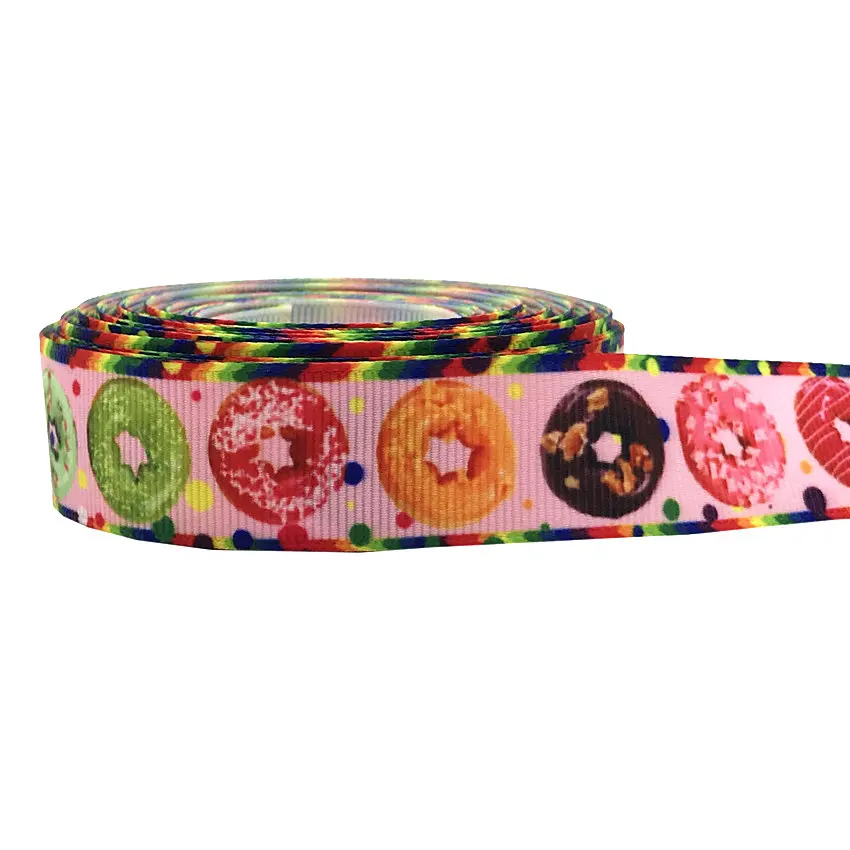 10 yards Cartoon Doughnut Pattern Printed Grosgrain Ribbon 22mm DIY Wedding Party Decoration Gift Accessories
10 yards Cartoon Doughnut Pattern Printed Grosgrain Ribbon 22mm DIY Wedding Party Decoration Gift Accessories