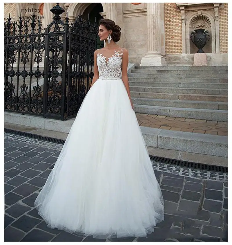 Sleeveless Cheap Wedding Dress 2020 Beach Bridal Gown Tulle Lace Appliques Wedding Dresses White/lvory Romantic Buttons Mariage
Sleeveless Cheap Wedding Dress 2020 Beach Bridal Gown Tulle Lace Appliques Wedding Dresses White/lvory Romantic Buttons Mariage