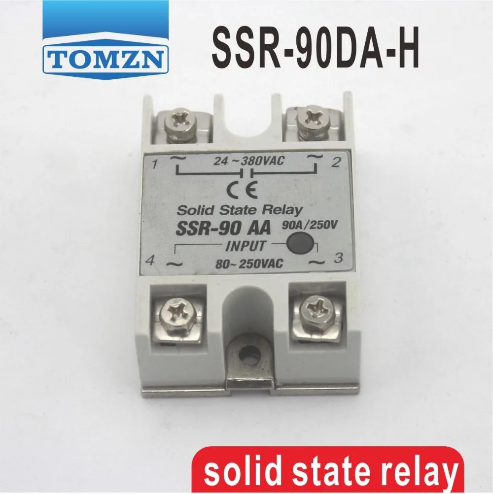 90DA High voltage type SSR input 3-32V DC load 90-480V AC single phase AC solid state relay
90DA High voltage type SSR input 3-32V DC load 90-480V AC single phase AC solid state relay
