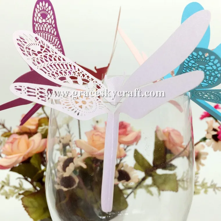 30pcs Free Shipping laser Cut wedding party Place name seat Invitations Cup Cards dragonfly design for Wine Glasshome supplies
30pcs Free Shipping laser Cut wedding party Place name seat Invitations Cup Cards dragonfly design for Wine Glasshome supplies