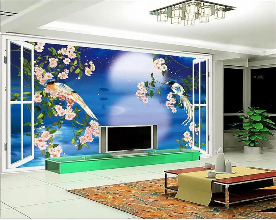 3d wallpaper custom photo wallpaper living room mural window flowers and birds painting sofa TV background wallpaper for wall 3d
3d wallpaper custom photo wallpaper living room mural window flowers and birds painting sofa TV background wallpaper for wall 3d