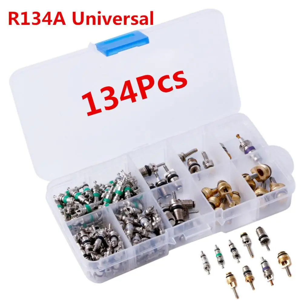 134 Pieces R134 Automotive Air Conditioning A / C Valve Core for Toyota Honda Lexus Nissan Hyndai GM Ford Chrysler Mercedes BMW
134 Pieces R134 Automotive Air Conditioning A / C Valve Core for Toyota Honda Lexus Nissan Hyndai GM Ford Chrysler Mercedes BMW
