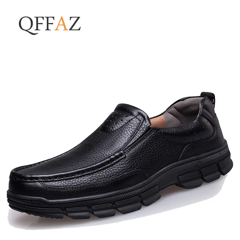 QFFAZ Men Casual shoes Genuine Leather Black Solid Leather Driving Moccasins Slip on Men Loafers Shoes Male shoes
QFFAZ Men Casual shoes Genuine Leather Black Solid Leather Driving Moccasins Slip on Men Loafers Shoes Male shoes