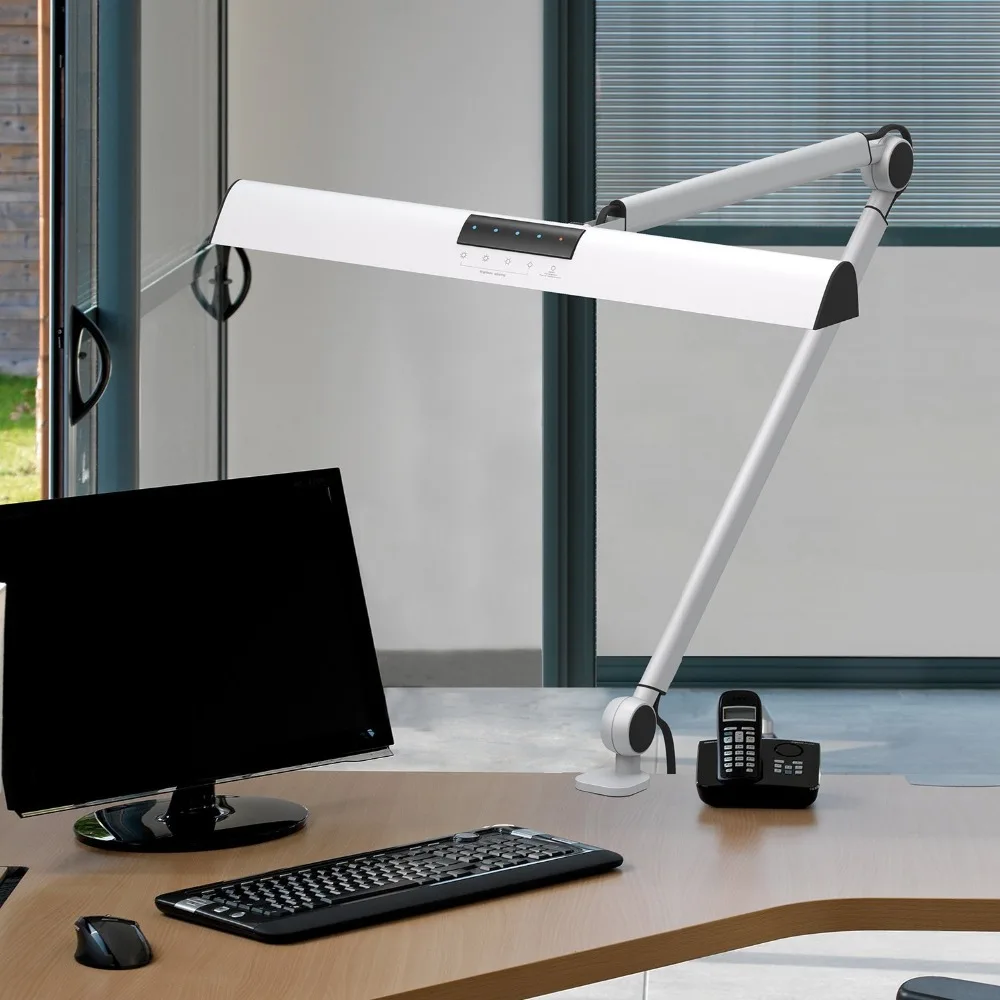 A509 Desk Lamp LED Light Swing Arm Architect Clamp Touch Table Lamp for Reading Working Silver 2 Lighting Modes,4-level Dimmable
A509 Desk Lamp LED Light Swing Arm Architect Clamp Touch Table Lamp for Reading Working Silver 2 Lighting Modes,4-level Dimmable