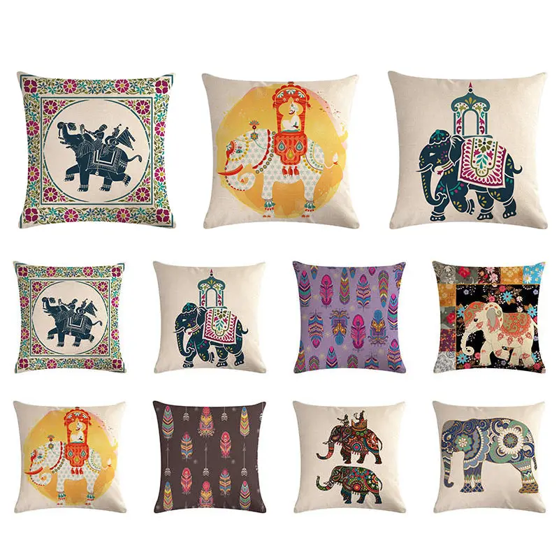 Indian Style Elephant Throw Pillow Cover Mandala Statue Roses Cushion Cover Couch Cover Decorate Living Room 45x45cm Pillowcase
Indian Style Elephant Throw Pillow Cover Mandala Statue Roses Cushion Cover Couch Cover Decorate Living Room 45x45cm Pillowcase
