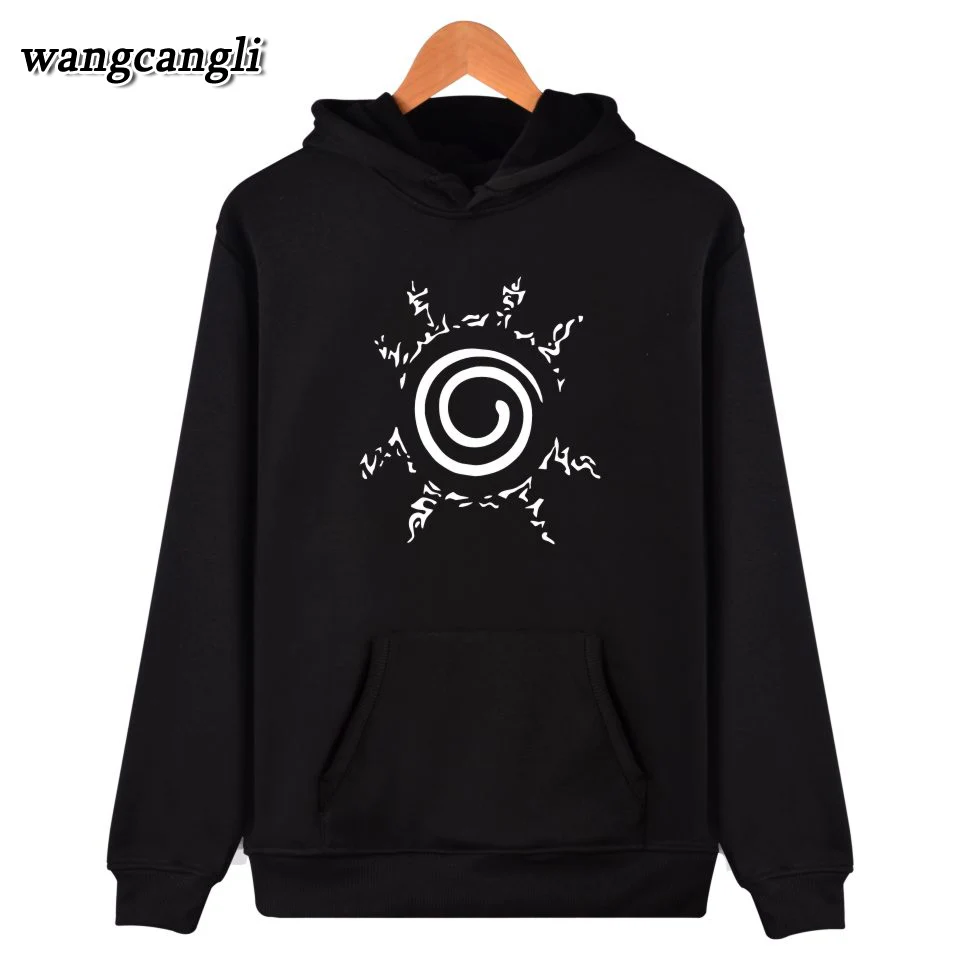 2017 uzumaki Naruto Harajuku Толстовки Для мужчин хлопок осень аниме Кепки мужчин/Для женщин
