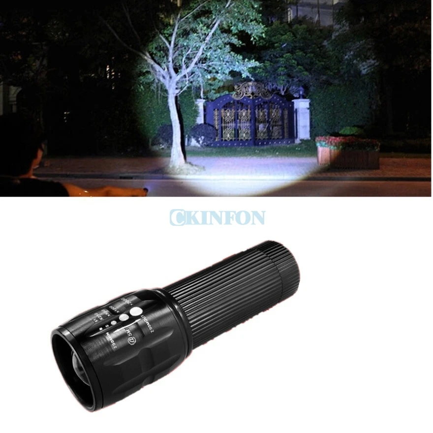 DHL 100PCS 5000LM 26650 NEW XM-L T6 LED AAA HOT Torch Light Zoomable Flashlight
DHL 100PCS 5000LM 26650 NEW XM-L T6 LED AAA HOT Torch Light Zoomable Flashlight