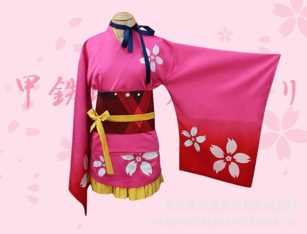 Anime Koutetsujou no Kabaneri cos mumei cartoon girls Japanese sweet kimono bathrobe Lolita Dresses cosplay Halloween
Anime Koutetsujou no Kabaneri cos mumei cartoon girls Japanese sweet kimono bathrobe Lolita Dresses cosplay Halloween