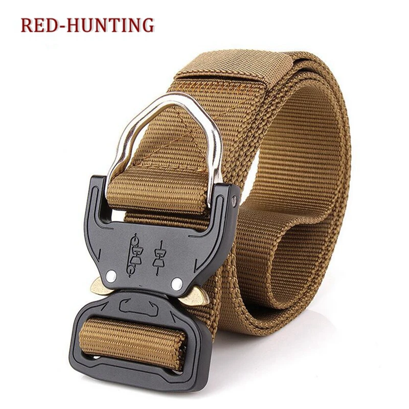 

Newly Army Tactical Belt Hunting Camping Tactic Belt Military Equipment Outdoor Training Waist Straps Safety Combat Belts Nylon