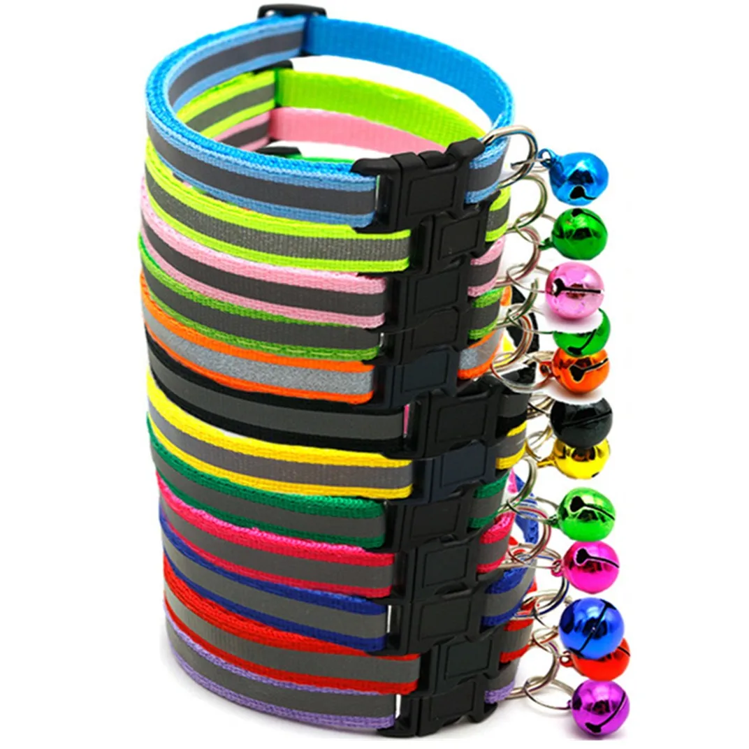 Reflective Charm and Bell Cat Collar Safety Elastic Adjustable with Soft Velvet Material 12 colors pet Product small dog collar
Reflective Charm and Bell Cat Collar Safety Elastic Adjustable with Soft Velvet Material 12 colors pet Product small dog collar