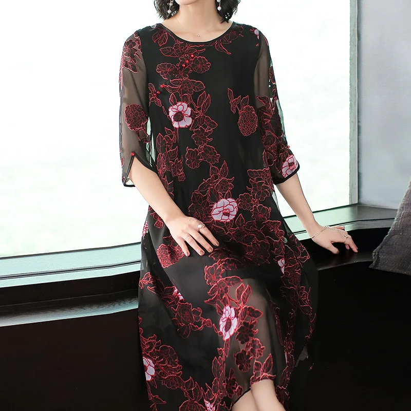 Kez Keer 2018 Summer women Dresses loose big hems loose long dress vintage print chiffon work wear female Vestidos size 3XL
Kez Keer 2018 Summer women Dresses loose big hems loose long dress vintage print chiffon work wear female Vestidos size 3XL