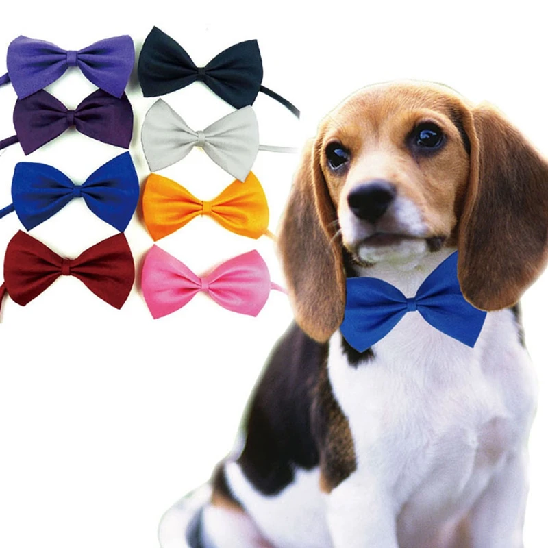 Галстук бабочка Регулируемый из полиэстера 50 шт./лот 15 цветов|dog bow tie|dog tiepet grooming