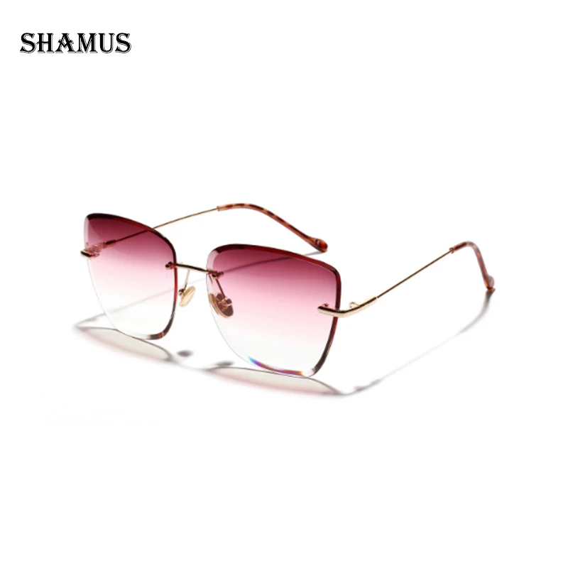 SHAMUS Cat Eye Sunglasses Women Rimless Sunglass Cat Frame Eyewear Fashion Lady Shades Luxury Eyeglasses Sun Glasses
SHAMUS Cat Eye Sunglasses Women Rimless Sunglass Cat Frame Eyewear Fashion Lady Shades Luxury Eyeglasses Sun Glasses