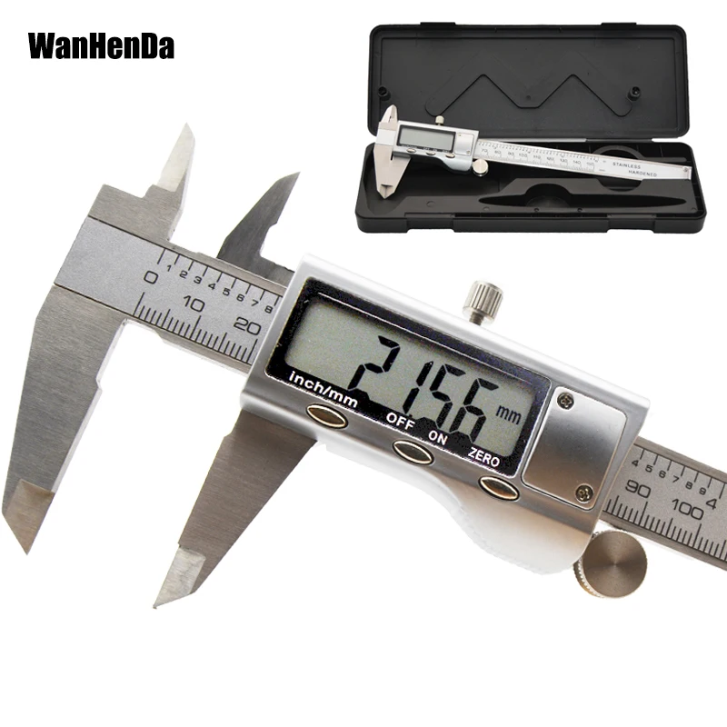 Электронный цифровой штангенциркуль 150 мм из нержавеющей стали|digital vernier caliper|vernier