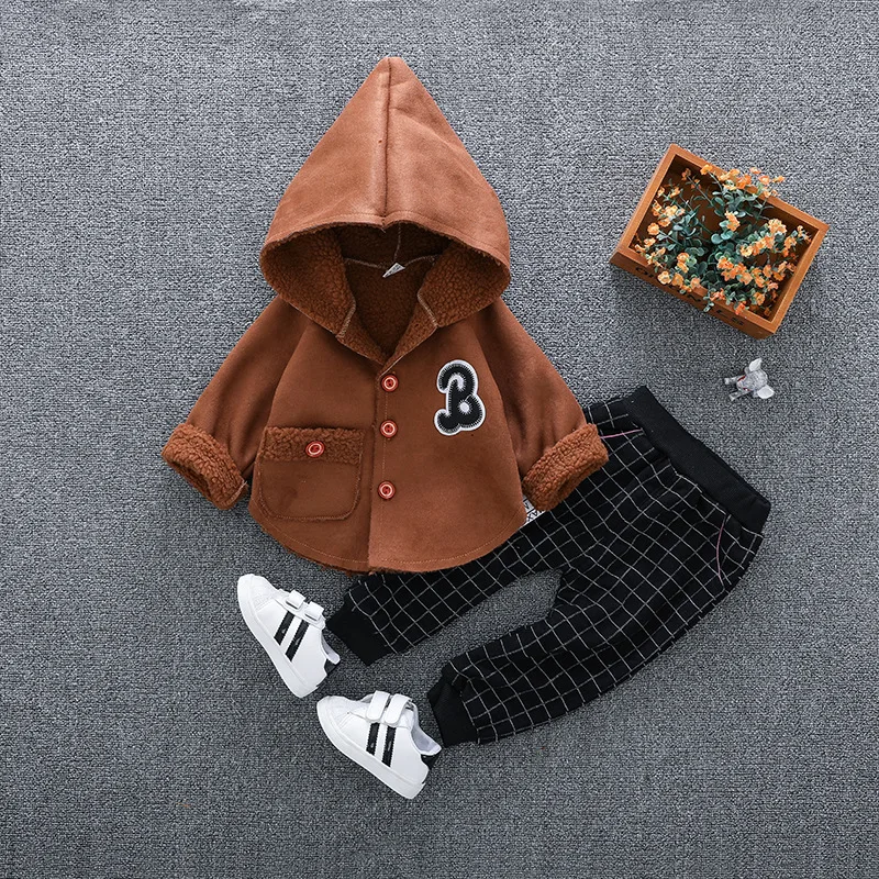 Boys Tracksuit Autumn Winter Baby Clothing Sets Children Fashion Clothes Kids Suede Fabric Jacket + Pants 2Pcs Sports Suit
Boys Tracksuit Autumn Winter Baby Clothing Sets Children Fashion Clothes Kids Suede Fabric Jacket + Pants 2Pcs Sports Suit