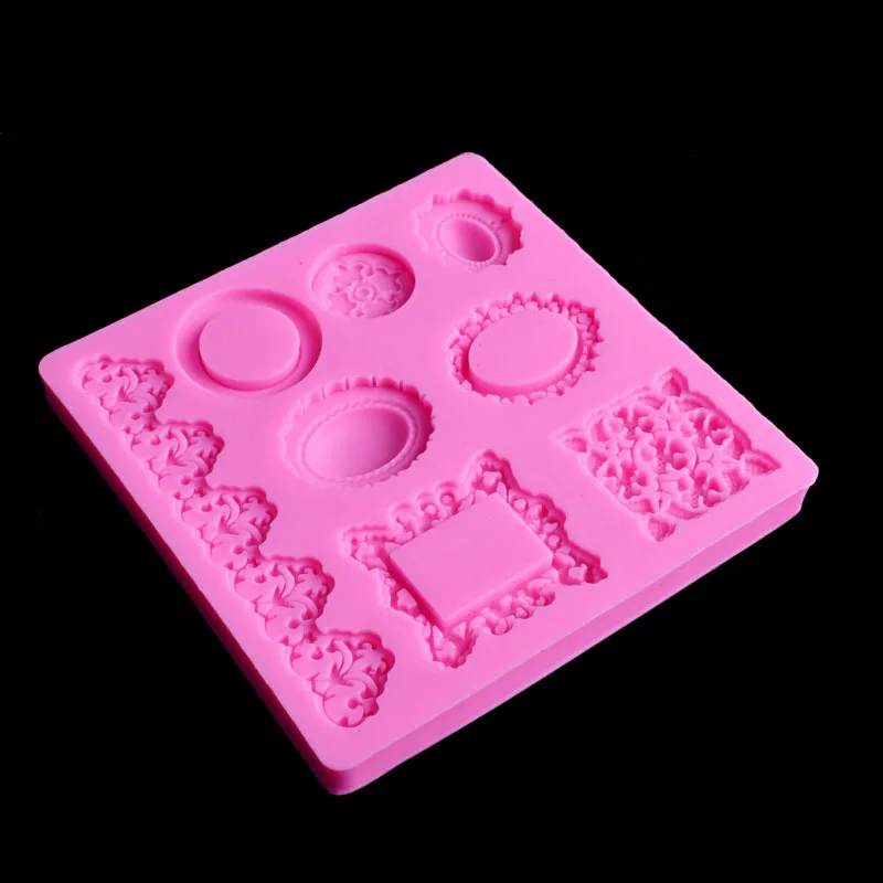 Aomily Cartoon Frame Shaped 3D Silicon Chocolate Jelly Candy Cake Bakeware Mold DIY Pastry Bar Ice Block Soap Mould Baking Tool | Дом и сад