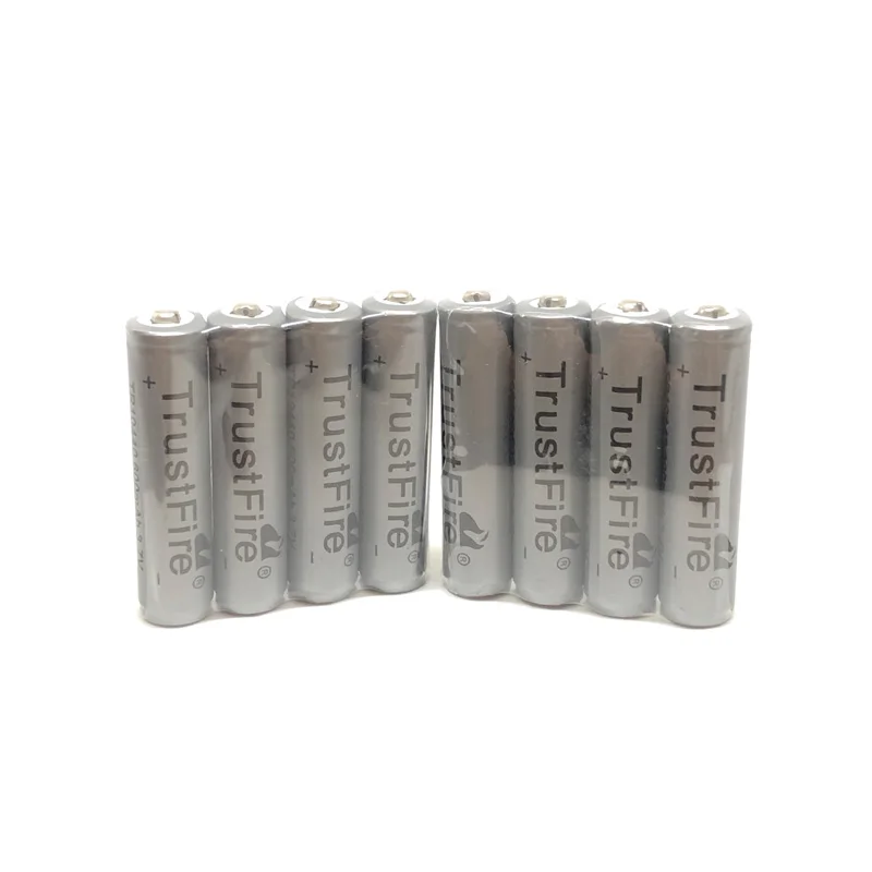

18pcs/lot TrustFire Protected 10440/AAA 600mAh 3.7V Rechargeable Lithium Battery Cell with PCB Power Source for LED Flashlights