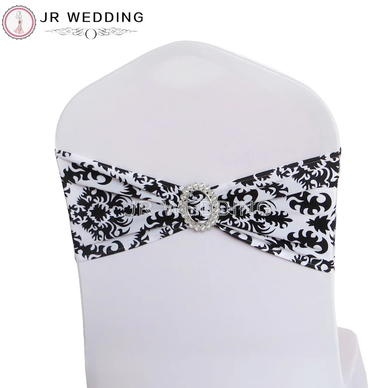 100PC/Lot Wedding Decoration Print Black And White Spandex Lycra Chair Bands With Buckle Spandex Chair Sash For Wedding Party
100PC/Lot Wedding Decoration Print Black And White Spandex Lycra Chair Bands With Buckle Spandex Chair Sash For Wedding Party