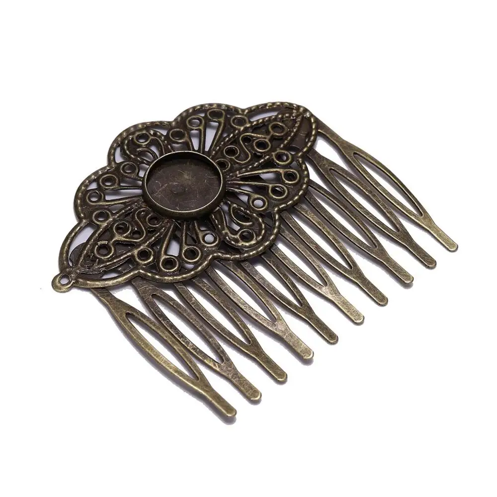 5pcs 52*56mm Antique bronze Hair Comb Jewelry Making Hairpins Findings Fit 12mm Glass Cabochons settings Hair Clips Accessories
5pcs 52*56mm Antique bronze Hair Comb Jewelry Making Hairpins Findings Fit 12mm Glass Cabochons settings Hair Clips Accessories