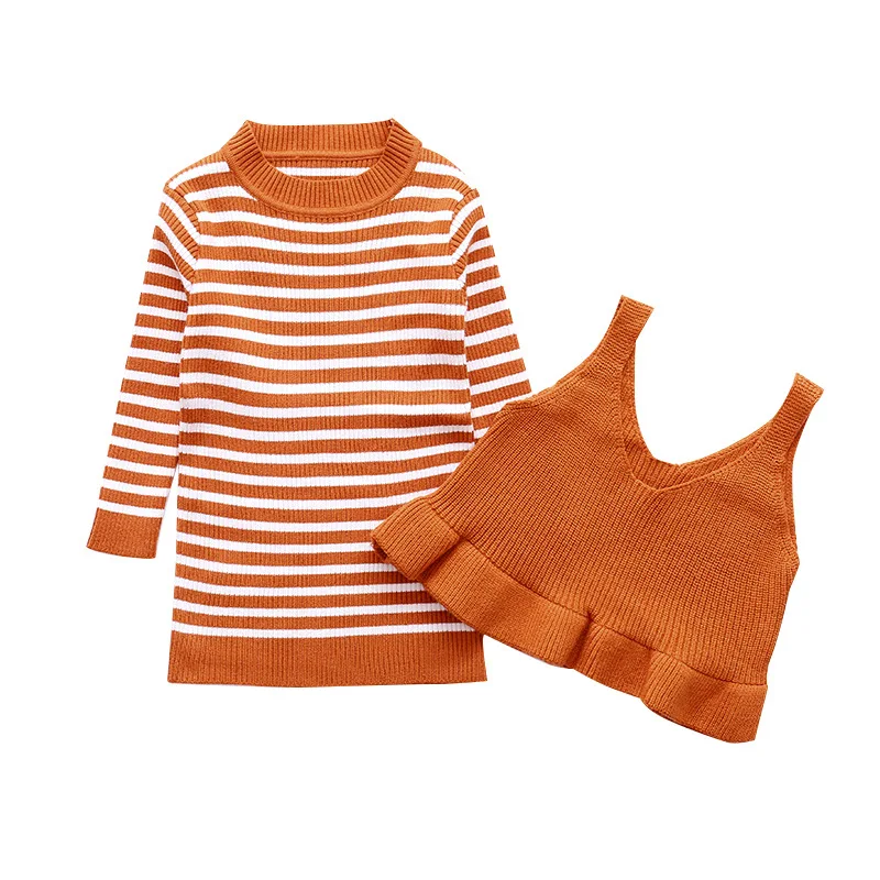 Kids Girls Sweater Dress Set Autumn 2018 New Big Teenage Girls Knit Dress & Vest Sets 2 Pcs Little Girls Knitting Clothing Set 
Kids Girls Sweater Dress Set Autumn 2018 New Big Teenage Girls Knit Dress & Vest Sets 2 Pcs Little Girls Knitting Clothing Set