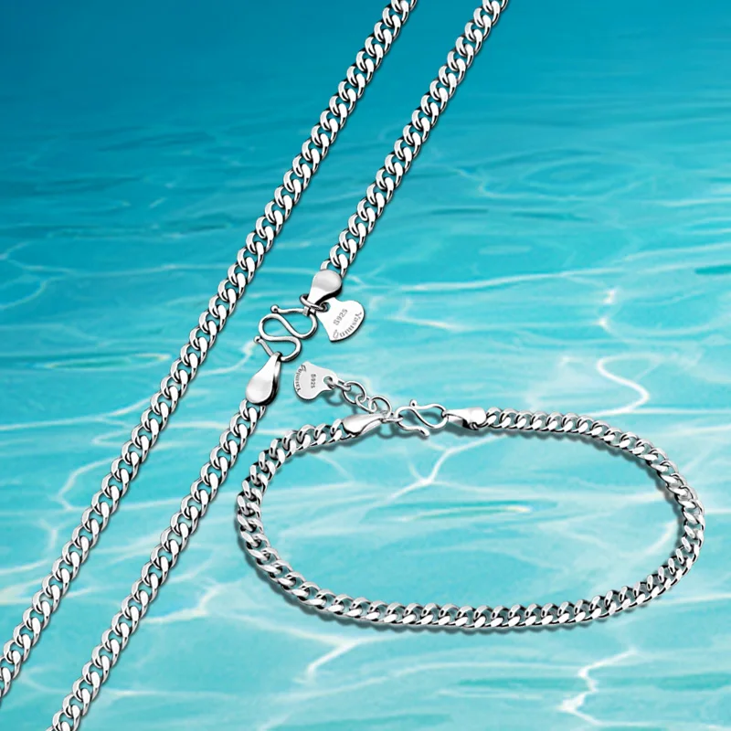 Мужское ожерелье и браслет из стерлингового серебра 925 пробы, мужские Ювелирные наборы, модный тренд, цепочка с конским плетением, мужские а...
Мужское ожерелье и браслет из стерлингового серебра 925 пробы, мужские Ювелирные наборы, модный тренд, цепочка с конским плетением, мужские а...