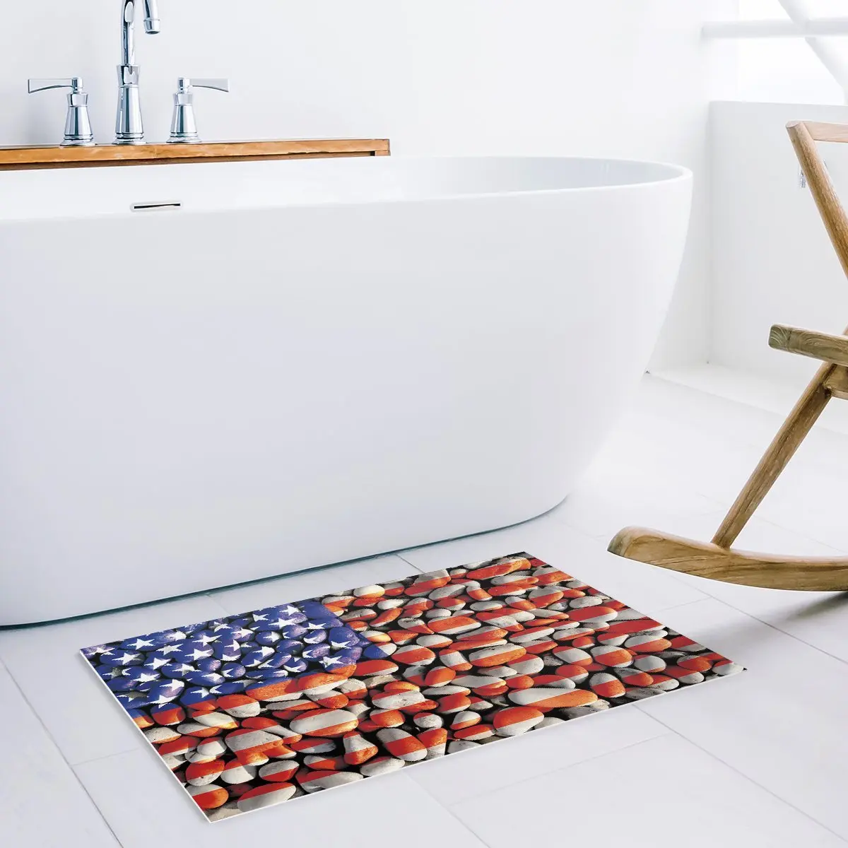 Американский флаг Cobblestone дверные коврики кухня пол Ванна входной ковер