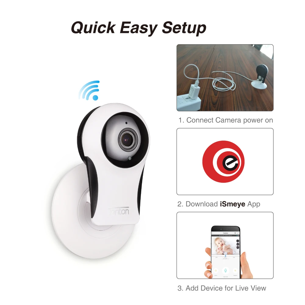 Tonton 2 Pack 1080P HD Smart IP Camera Wireless WiFi Home Security Surveillance Baby Monitor P2P Mini CCTV Camera Night Vision
Tonton 2 Pack 1080P HD Smart IP Camera Wireless WiFi Home Security Surveillance Baby Monitor P2P Mini CCTV Camera Night Vision