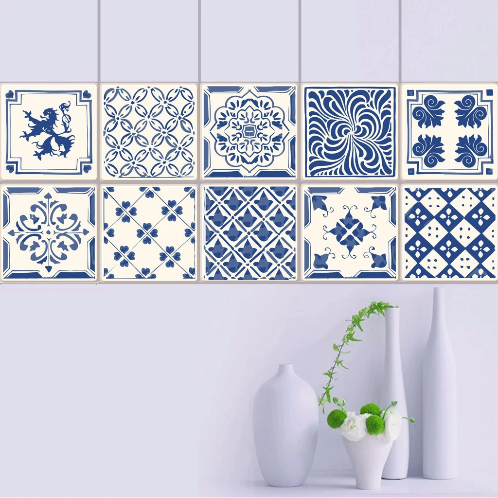 20 шт. имитация плитки простой европейский стиль домашние наклейки на стену