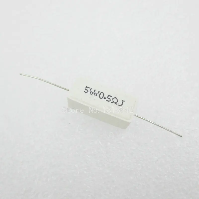 5PCS/LOT Ceramic Cement Resistor 5W 0.5 ohm 0.5R 0R5 Resistance 5% Error Cement resistance
5PCS/LOT Ceramic Cement Resistor 5W 0.5 ohm 0.5R 0R5 Resistance 5% Error Cement resistance