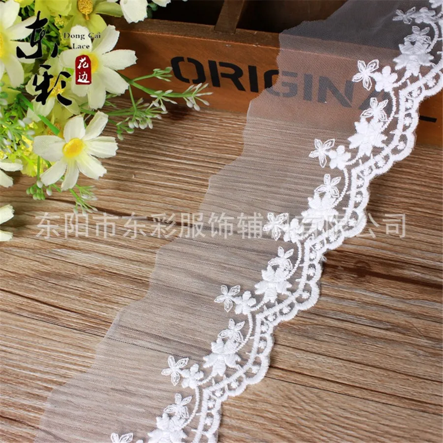 21yards* 6cm Embroidery Lace White Lace Fabric Ribbons for Wedding Decor DIY Sewing Handmade Crafts Fashion Skirt Accessories
21yards* 6cm Embroidery Lace White Lace Fabric Ribbons for Wedding Decor DIY Sewing Handmade Crafts Fashion Skirt Accessories